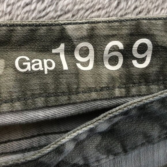 Gap Women's Jeans Size 311969 Always Skinny Ankle Classic Green Camouflage Casua - Picture 3 of 13